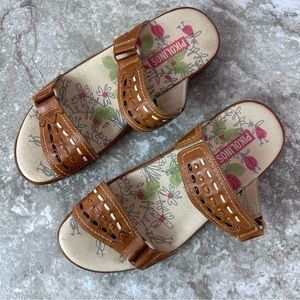 Pikolinos Brandy Brown Slip On Sandals 39